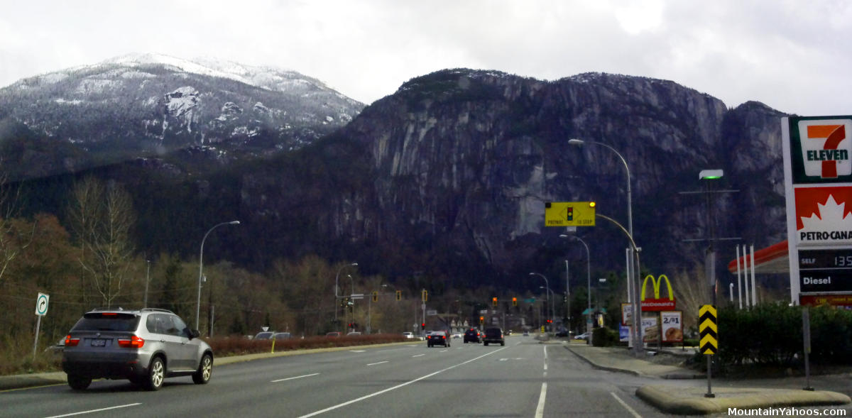 The drive to Whistler from Vancouver