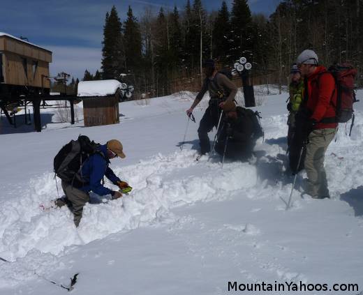 Avalanche beacon training