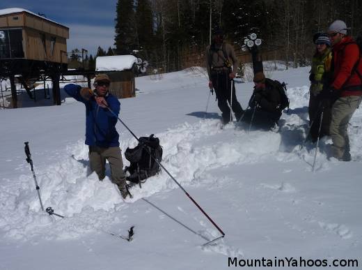 Avalanche probe training