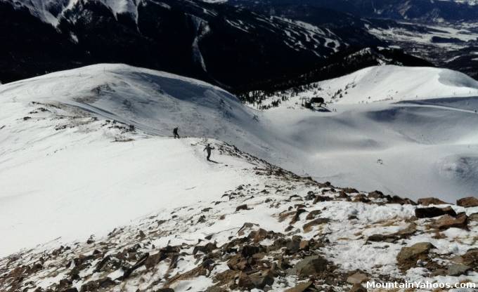 Hike to Upper East Wall Terrain at Arapahoe Basin