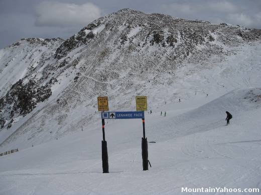 Blue ski run