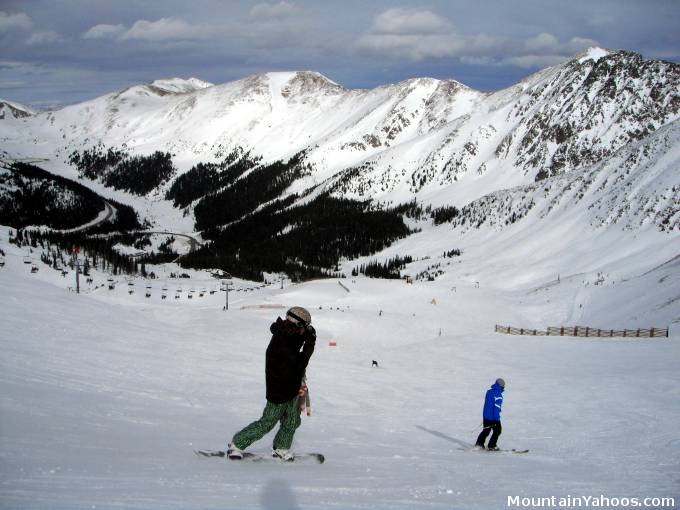 Blue ski run