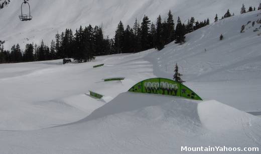 A-Basin: Terrain park rails
