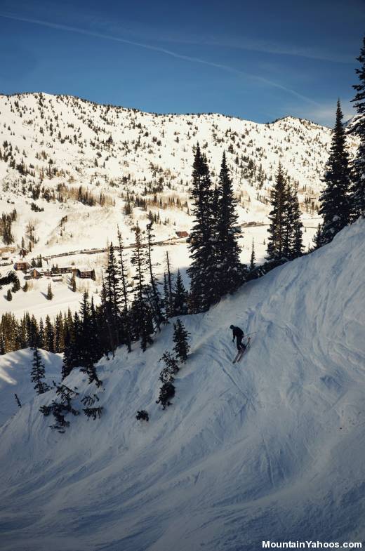 Ninas Curve, black diamond ski run