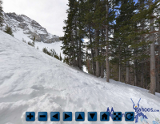 thumb image link to virtual tour of a ski trail at Alta ski resort in Utah