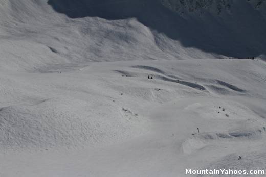 Blue ski run: Upper bowl