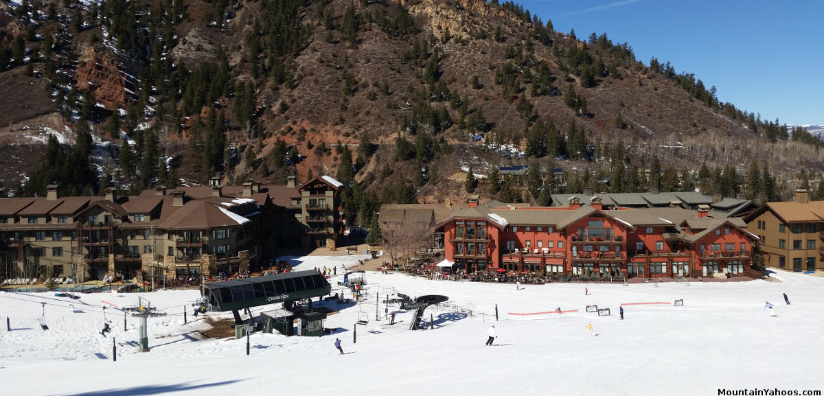 View of the base of Aspen Highlands