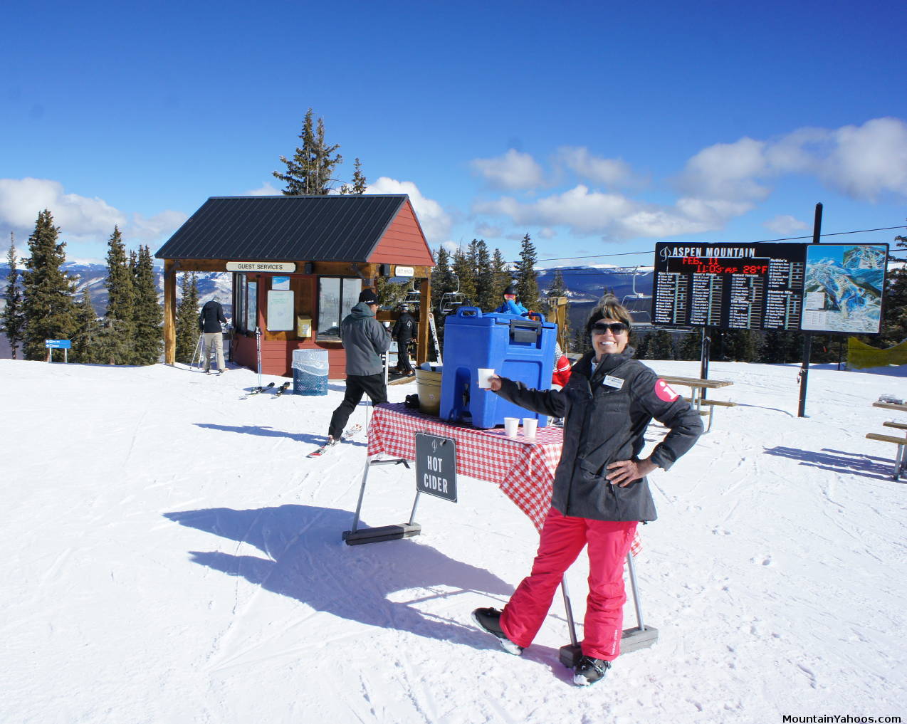 Hot Cider served on the mountain