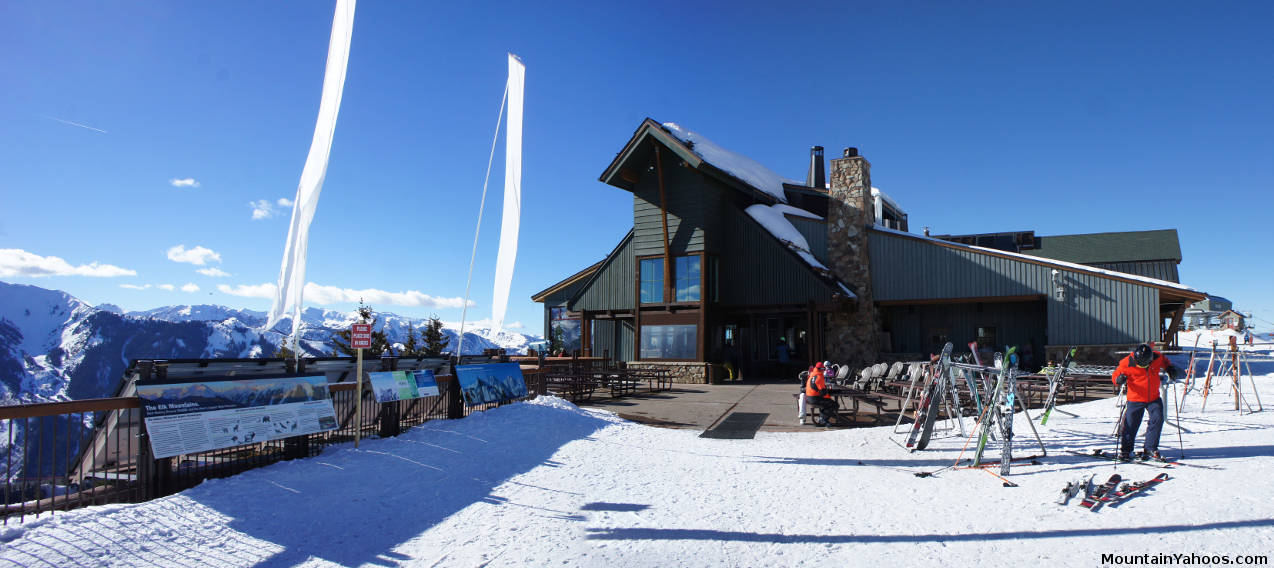 Sundeck Lodge at the peak of the Silver Queen Gondola