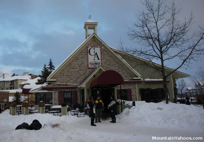 Blue Mountain Village: C and A steak company