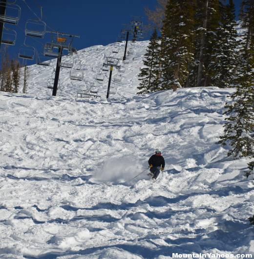 Sun Spot, black diamond ski run