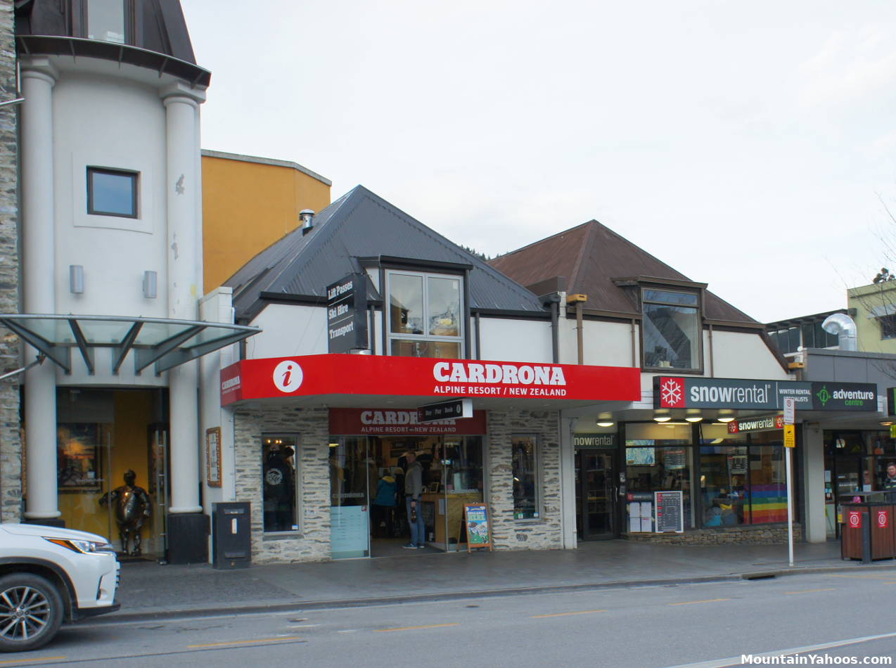 Cardrona Queenstown office and pick-up