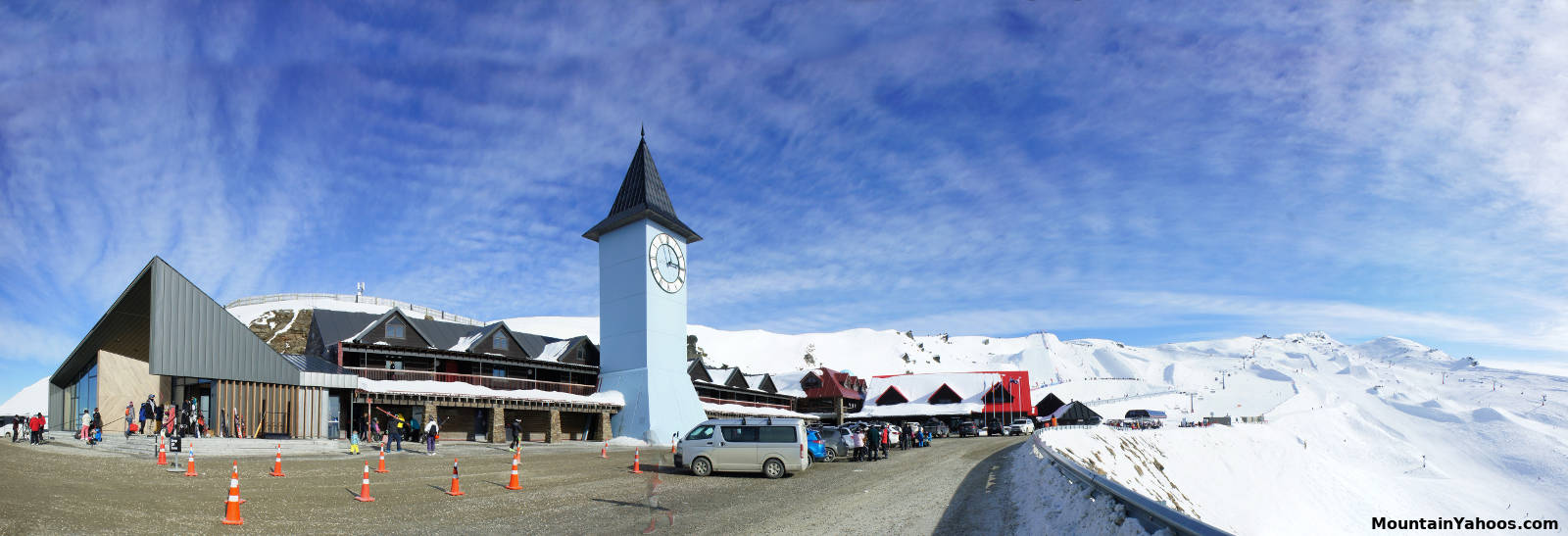 Cardrona ski base and mountain