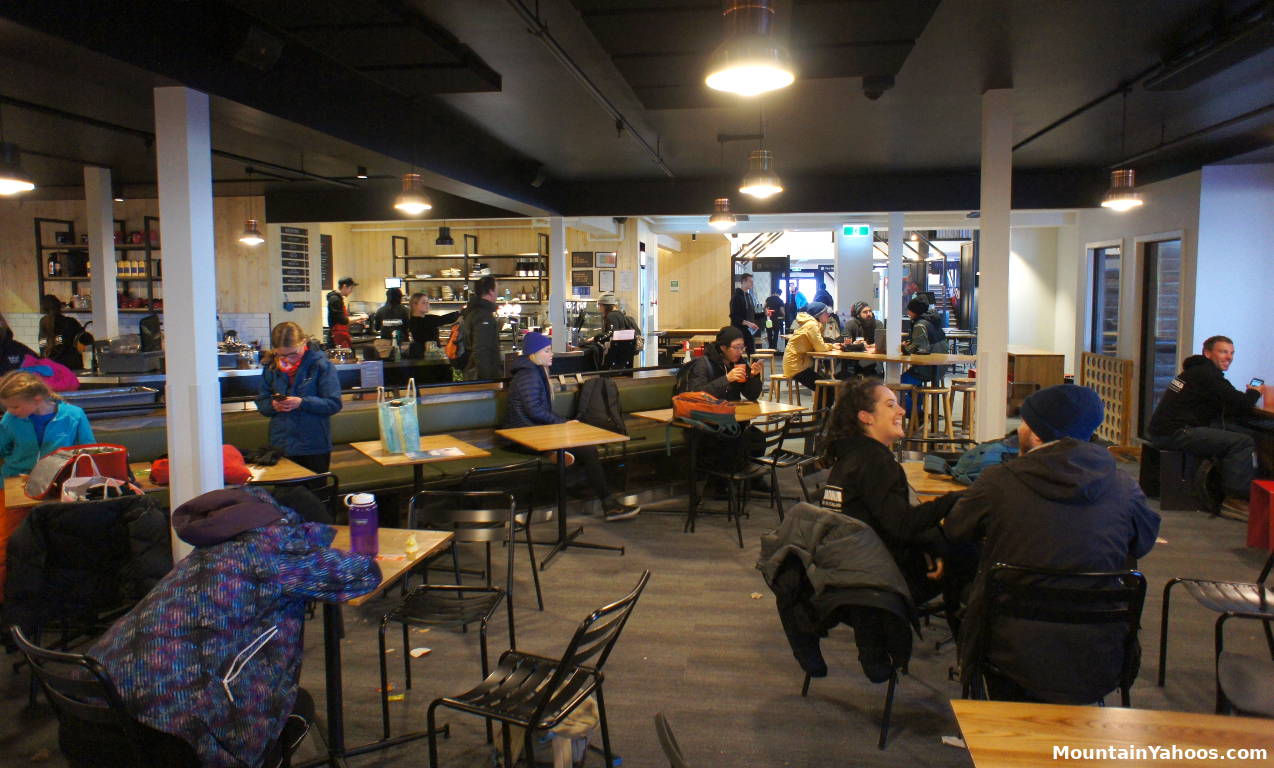 The main floor bar at the main lodge at Cardrona