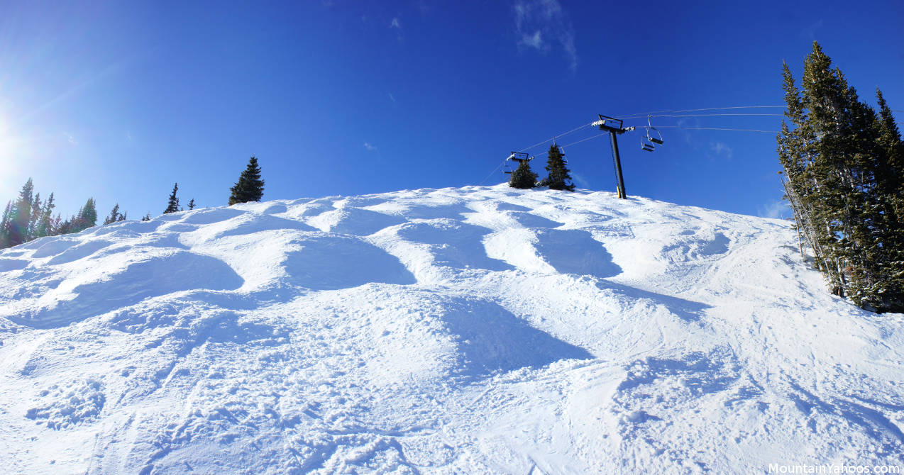 Spaulding Bowl: Double Zero mogul run at Copper Mountain