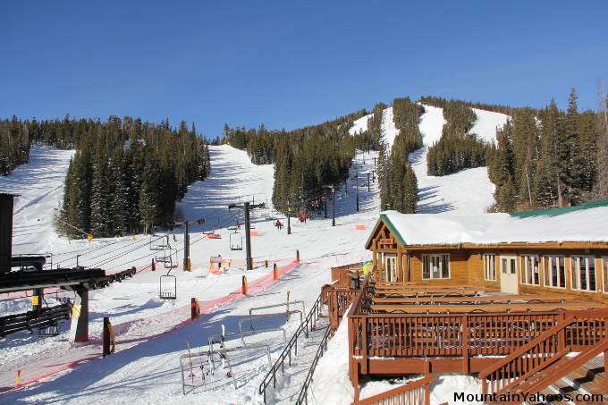 Blue ski run off of Challenger and Cannonball lifts