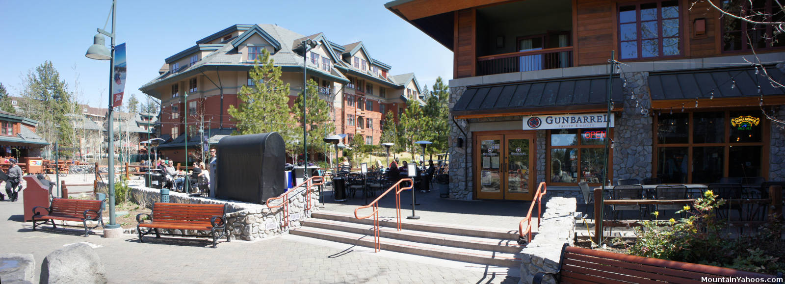 Gunbarrel Tavern at the village at Heavenly Ski Resort at Lake Tahoe California
