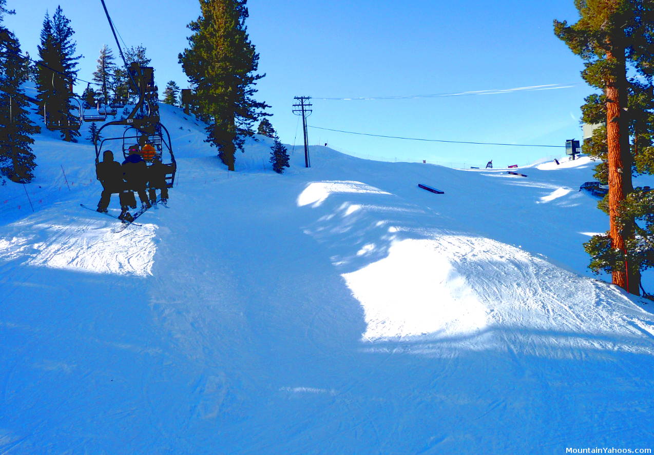 Heavenly Mountain: Ante-Up Terrain park half pipe