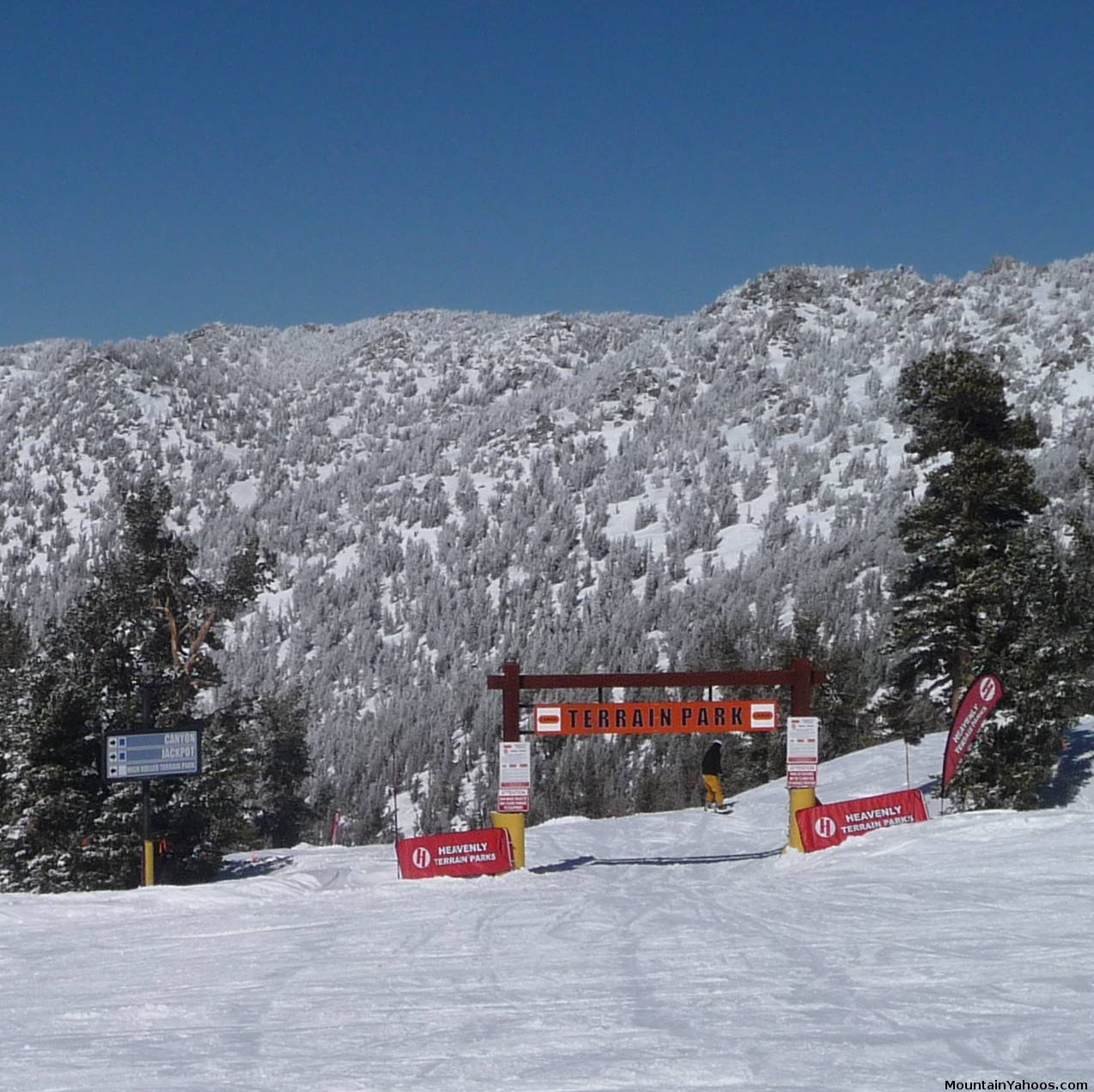 Heavenly Mountain: High Roller Terrain Park entrance