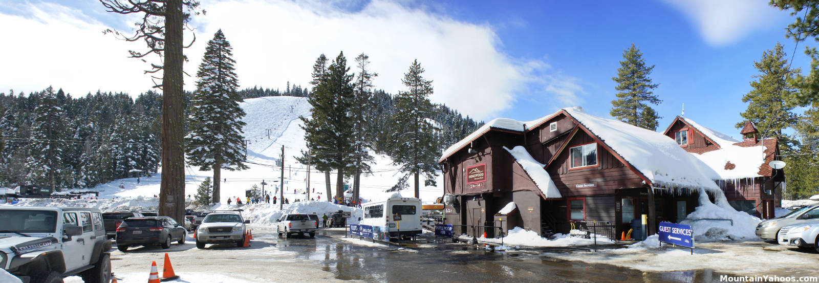 View of the Homewood mountain and base