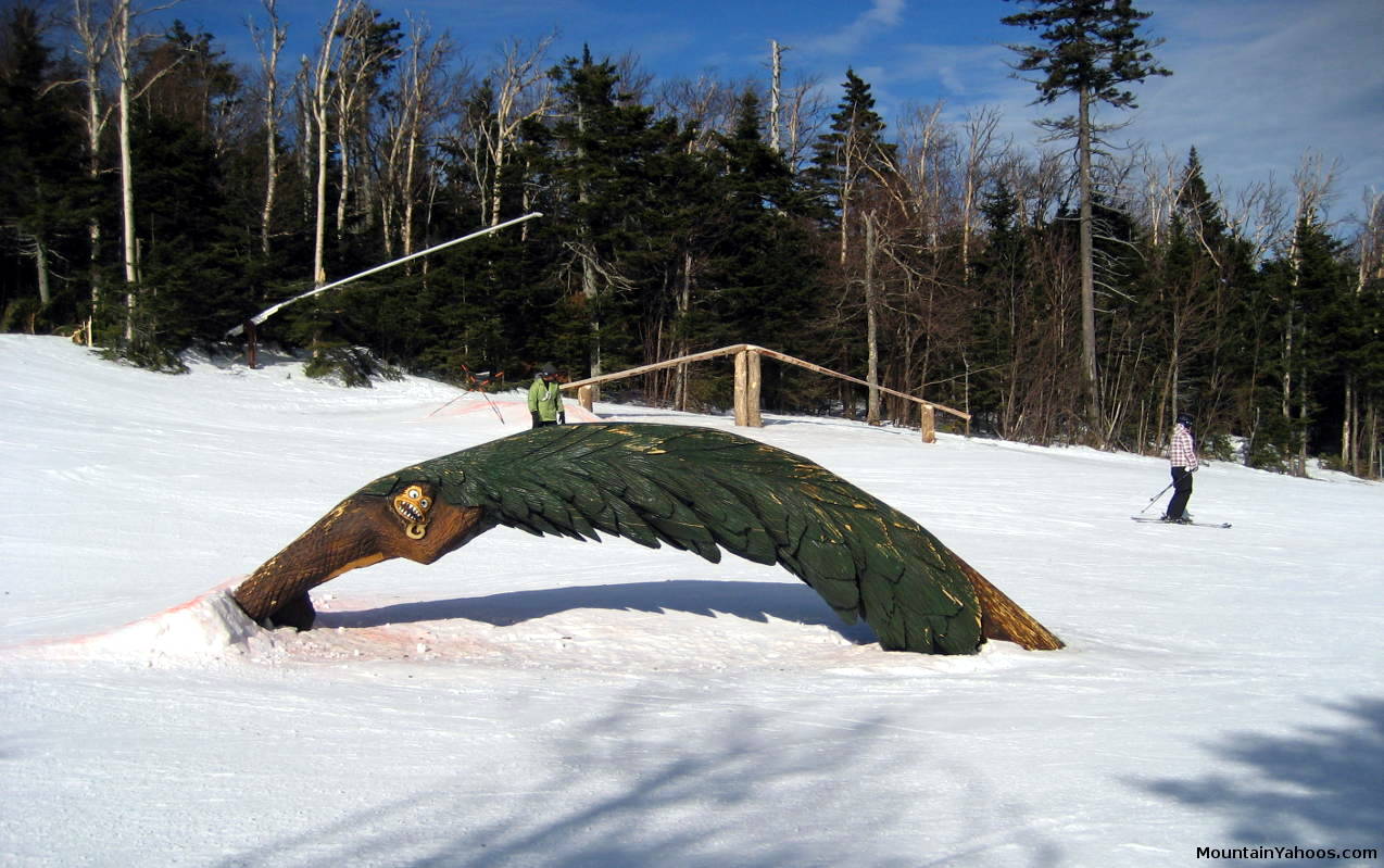 Killington Terrain Park Wood Rails