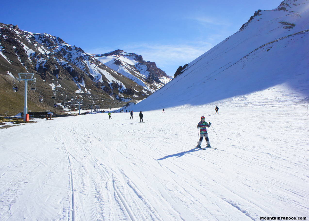 Las Lenas Argentina: Venus I beginner ski run