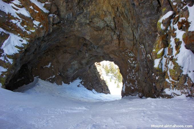 Hole In The Wall at Mammoth - View through the hole
