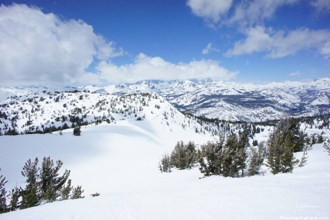 Mammoth Mountain top of Santiago Bowl