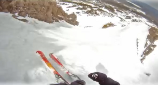 POV Video of skiing the upper terrain off of lift 23 at Mammoth Mountain Ski Resort