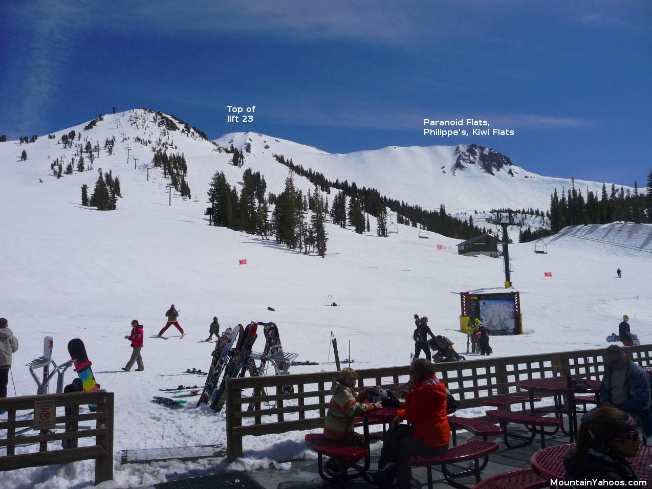 Lift 23 Upper Terrain at Mammoth Mountain