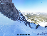 Virtual Tour of the Mammoth Mountain double black diamond Phillipe's Chute run