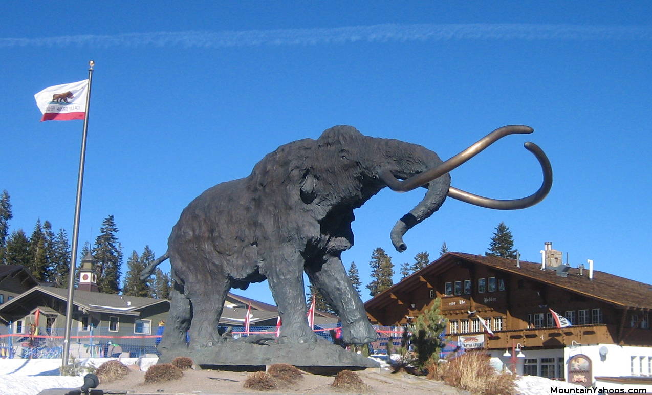 Statue of Mammoth Mountain Mascot