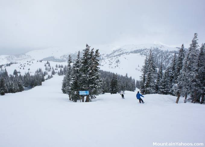 Blue run: Great Divide to Ticaboo and Snowburn