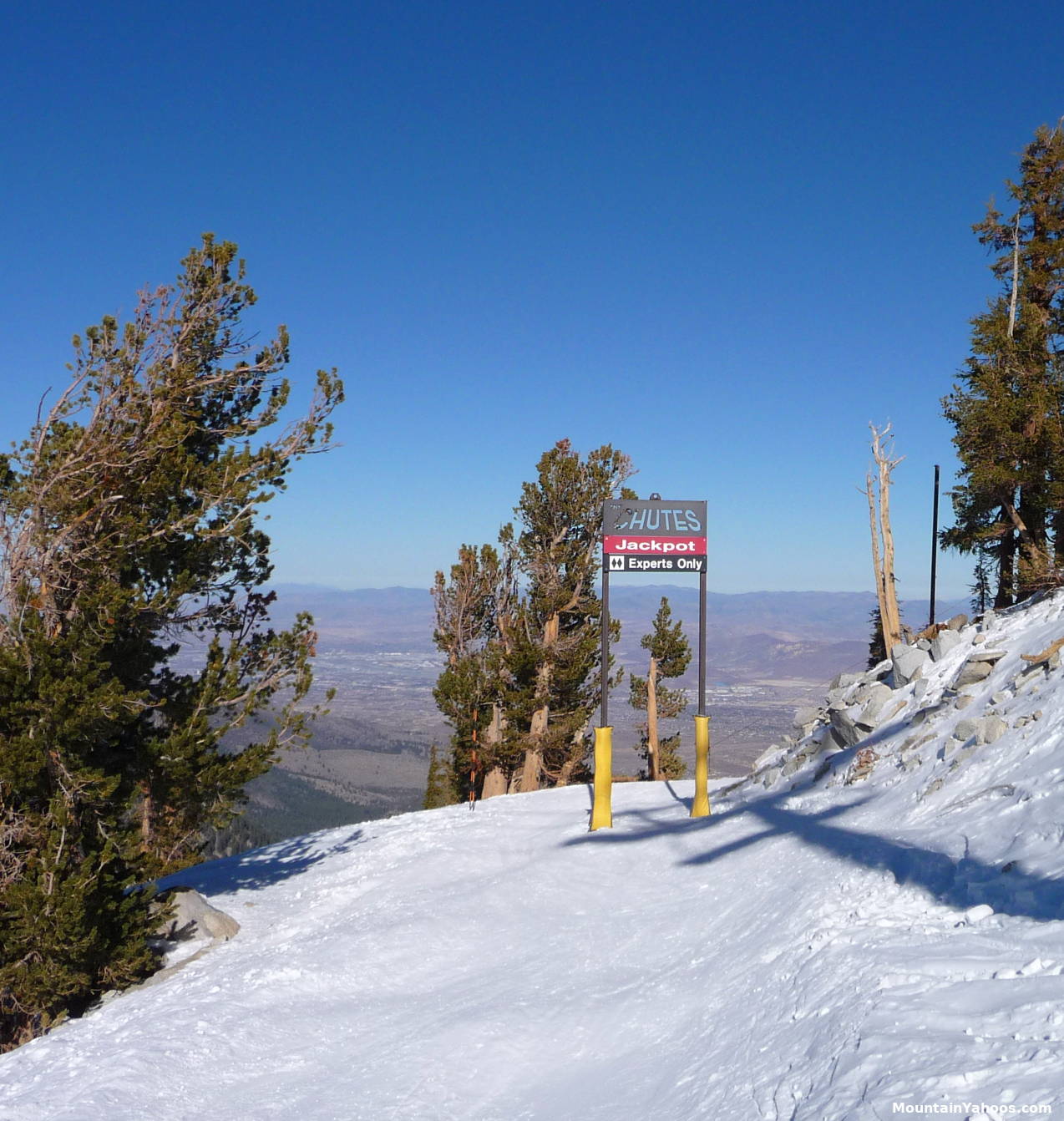 Mount Rose: Entrance to Jackpot chutes