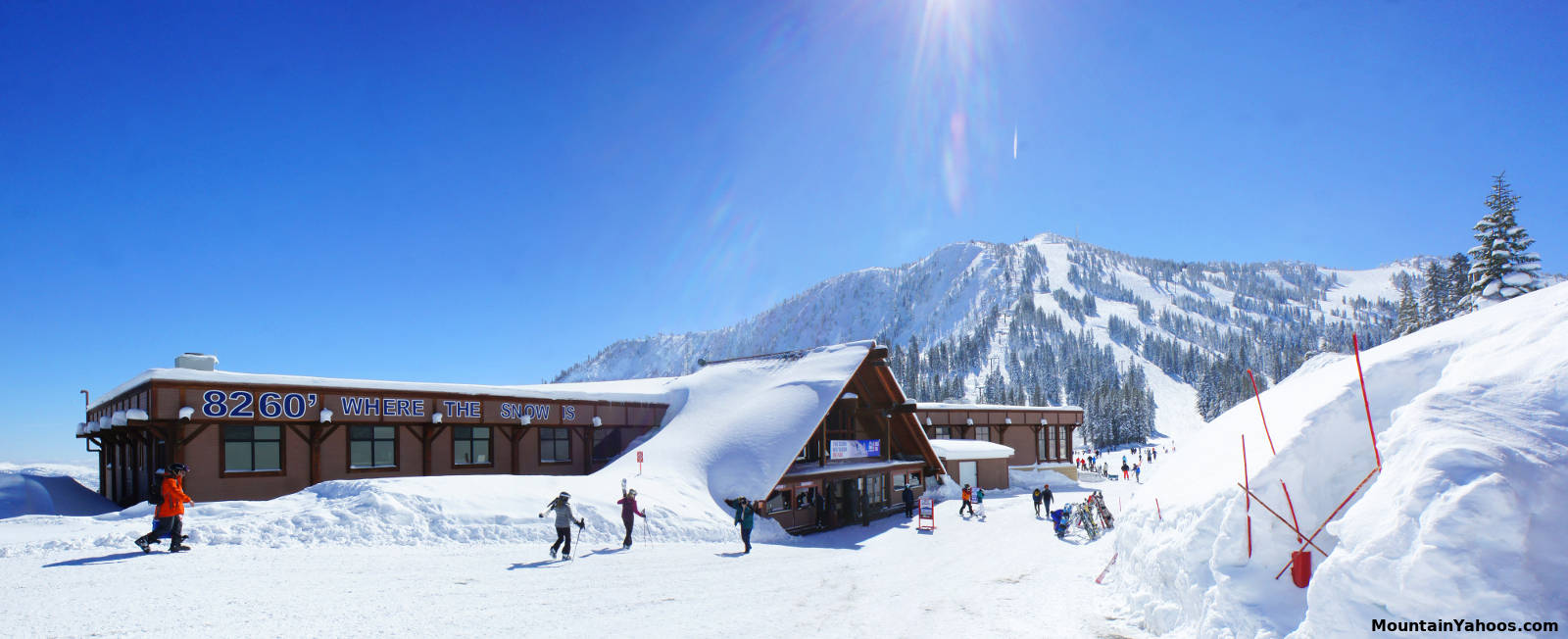 View of the Mount Rose mountain and base