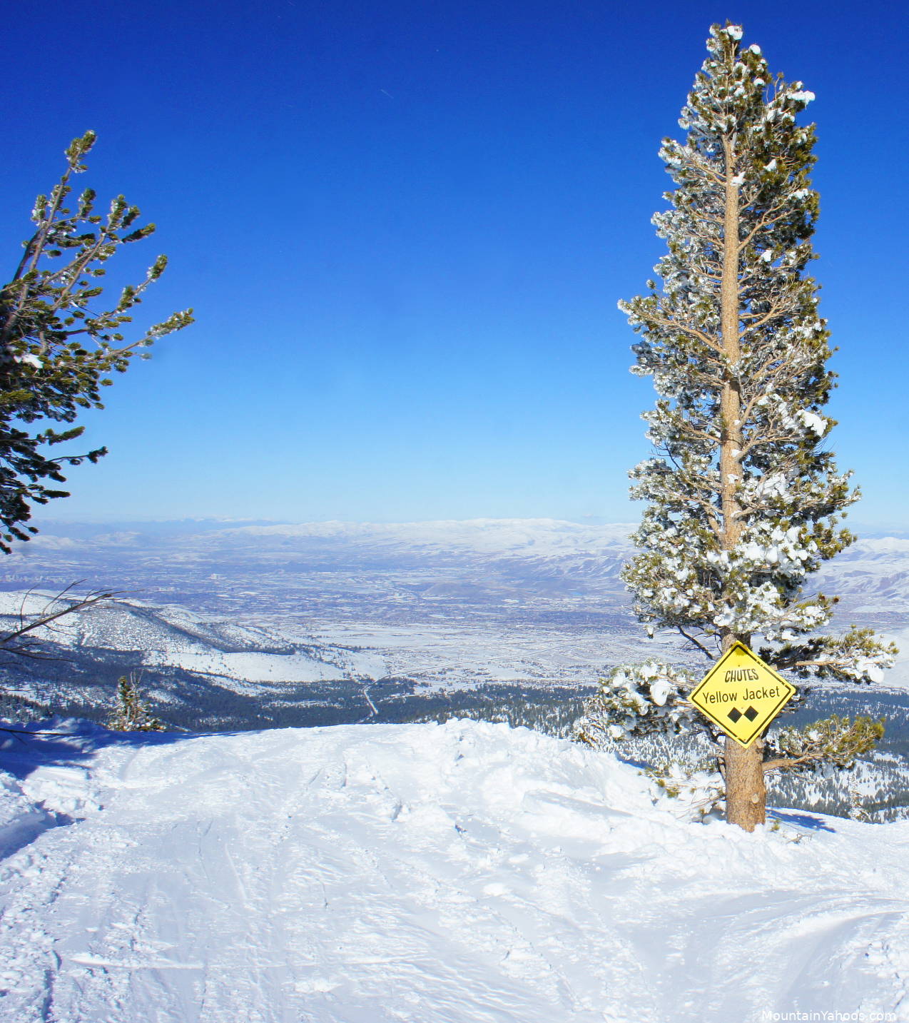 Mount Rose: Entrance to Yellow Jacket chutes