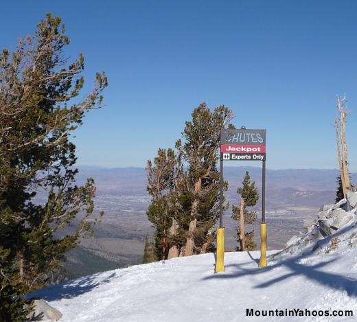 Mount Rose: Entrance to Jackpot chutes