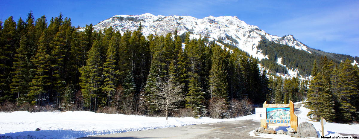 View from the entrance to the resort