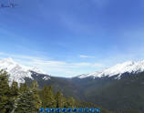 Spherical Panoramic view of the peak of Mystic chair at Mount Norquay