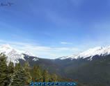 Spherical Panoramic view of the peak of Mystic chiar at Mount Norquay