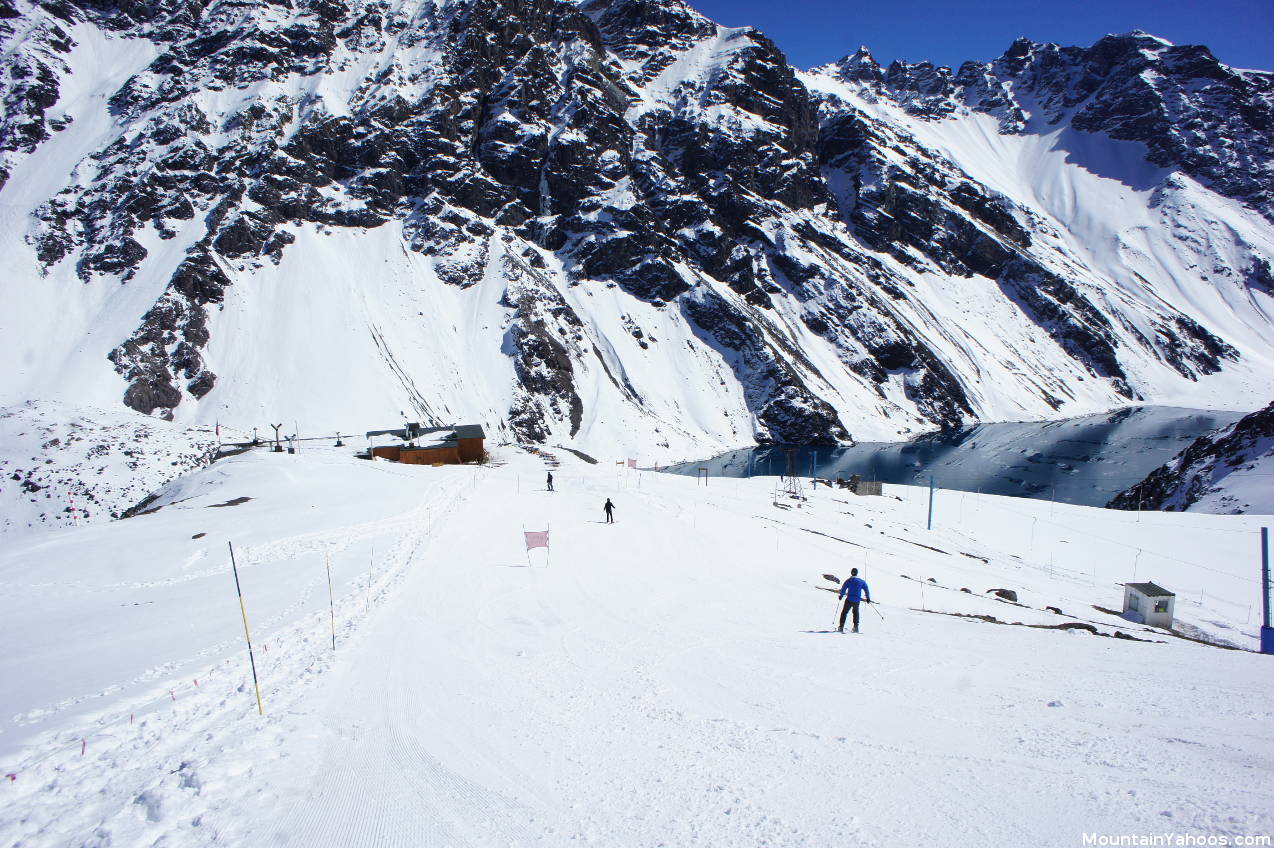 Portillo Chile: beginner ski run