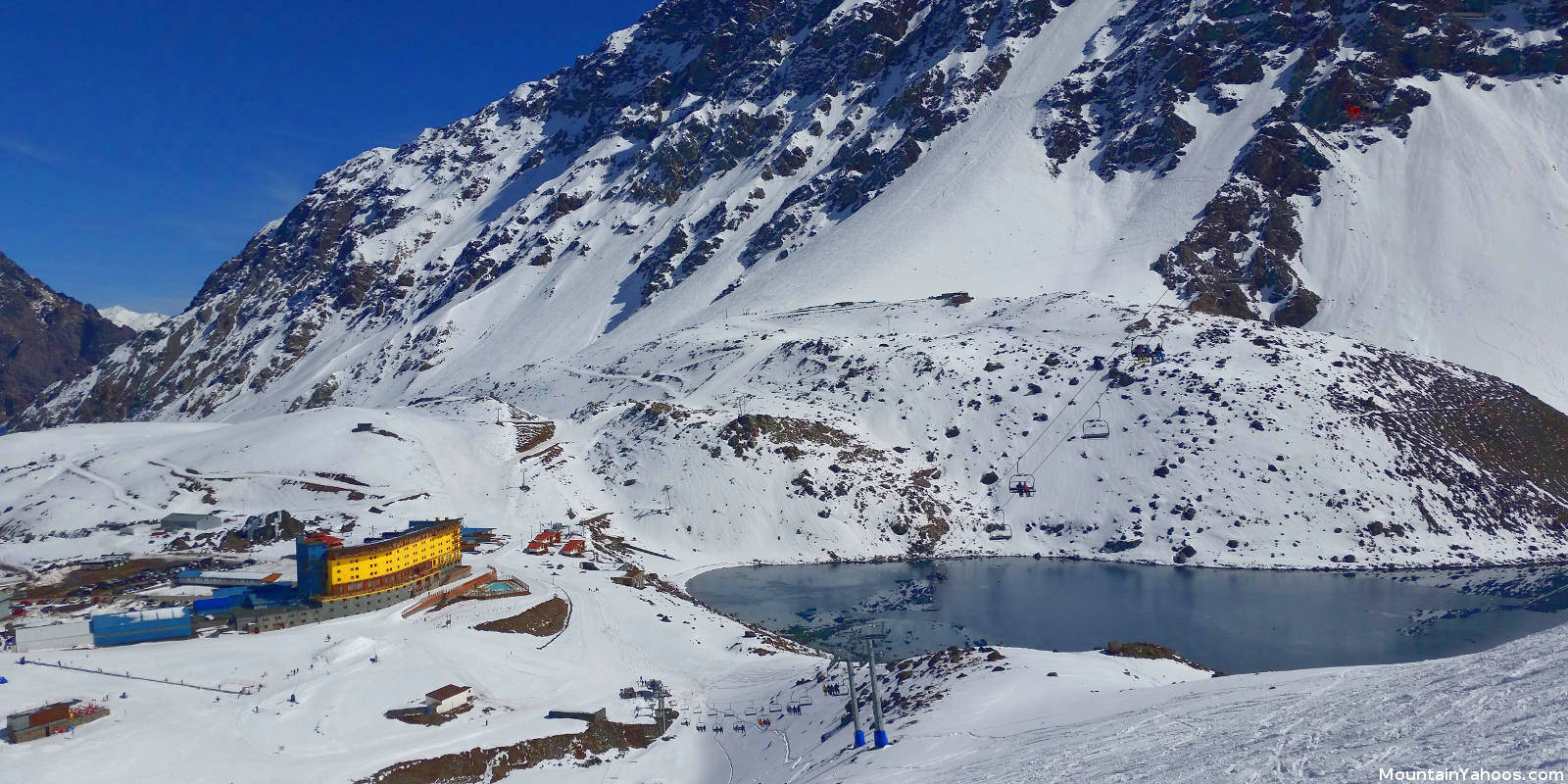 View of the Portillo mountain base