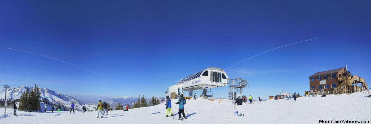 View from the peak of Hidden Lake Express