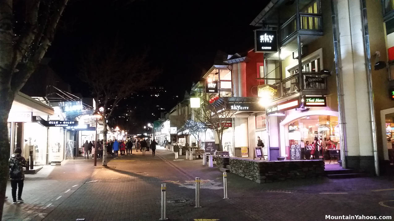 Downtown Queenstown shops