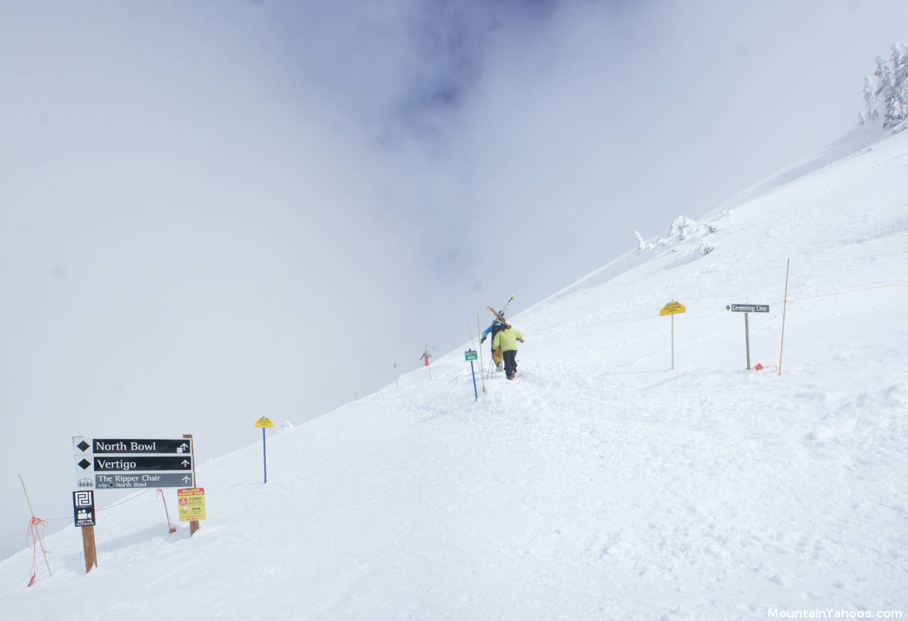 Lemming Line to the North Bowl and Vertigo