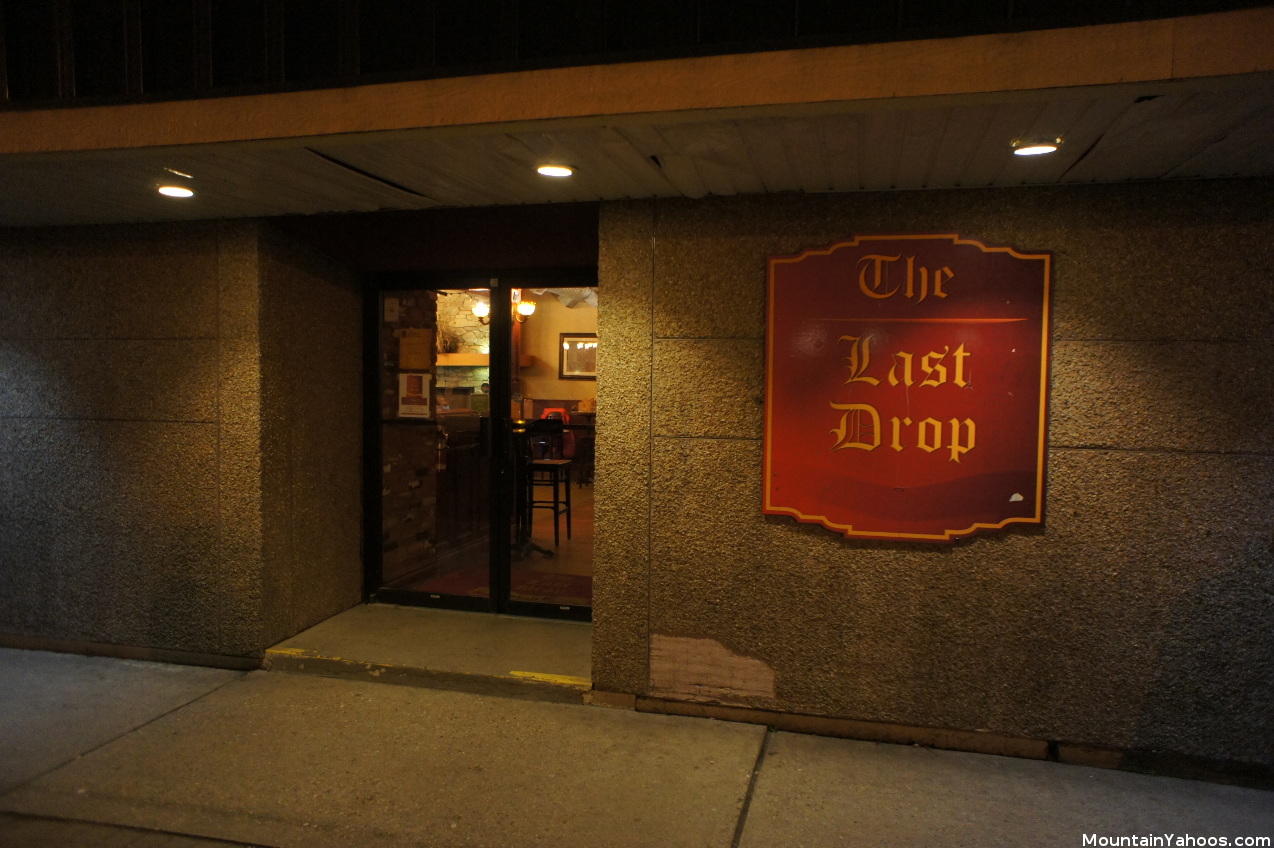 Bar: The Last Drop in downtown Revelstoke British Colombia