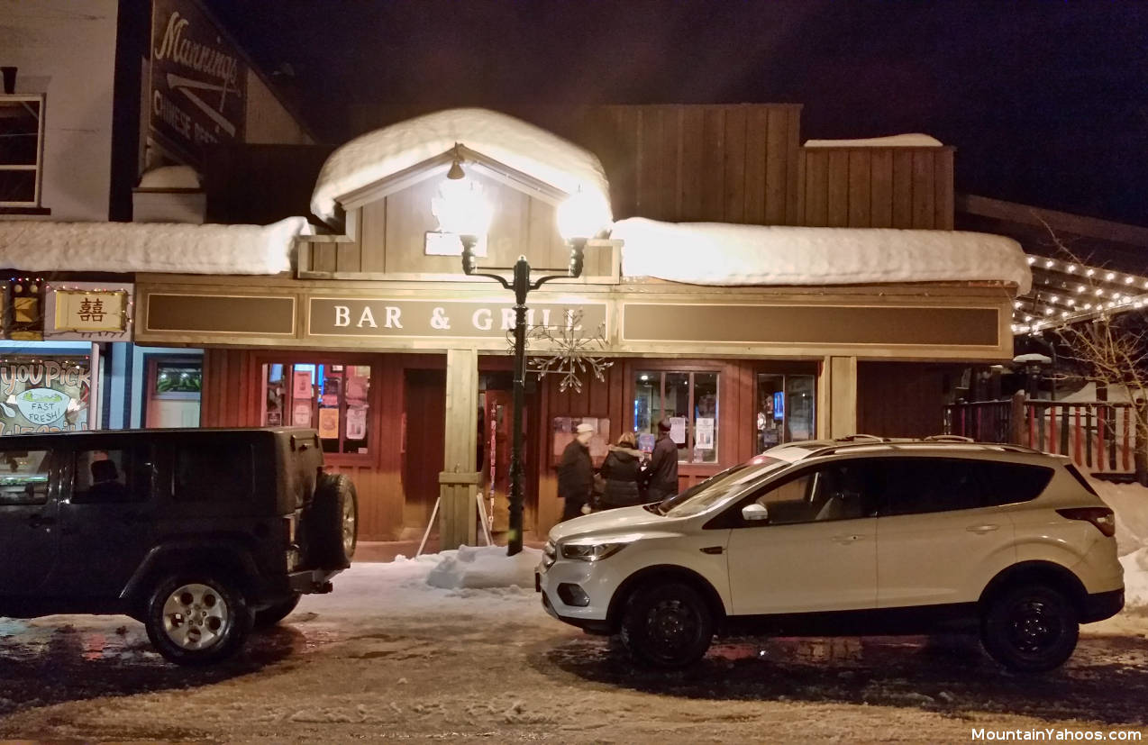 The Village Idiot Bar and Restaurant in downtown Revelstoke