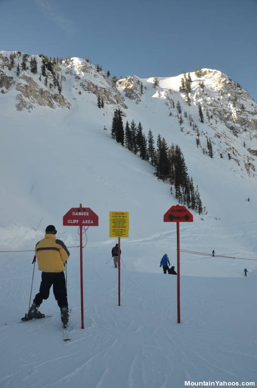 Honeycomb Canyon - entrance to ski runs