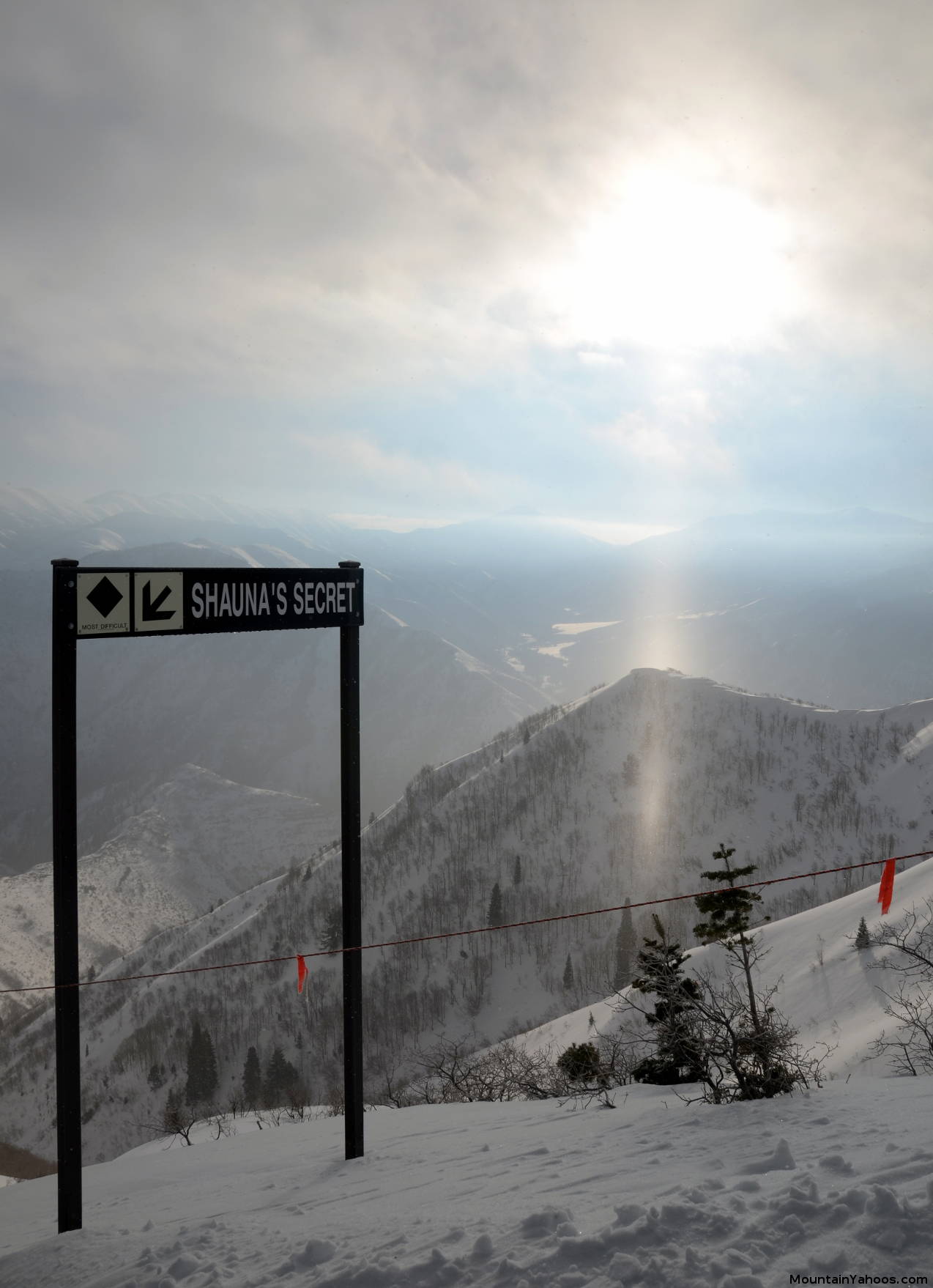 Far East - Shaunas Secret, black diamond ski run