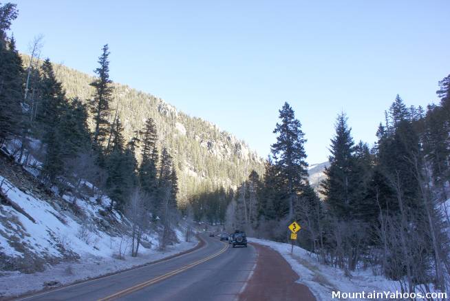 Road to Taos NM Ski Valley on Hwy 150